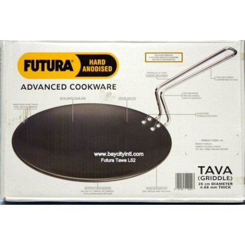 Futura Hard Anodized Concave Tawa Griddle AT26