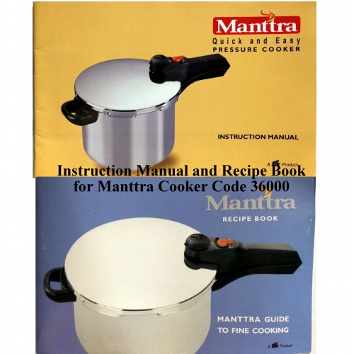 Manttra Instruction & Recipe Book 36000